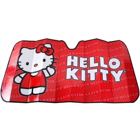 Hello Kitty Sanrio Red Auto Sunshade - Picture 1 of 3